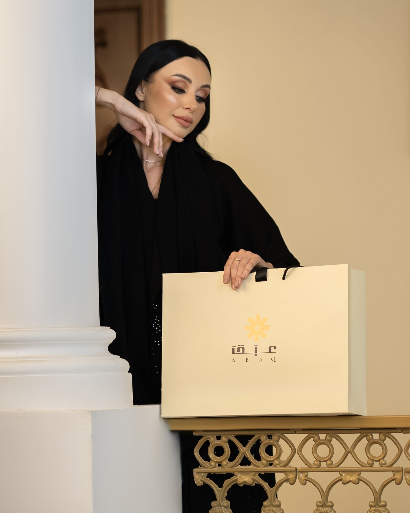 ABAQ gift bag – luxury product campaign photography in Aqaba
