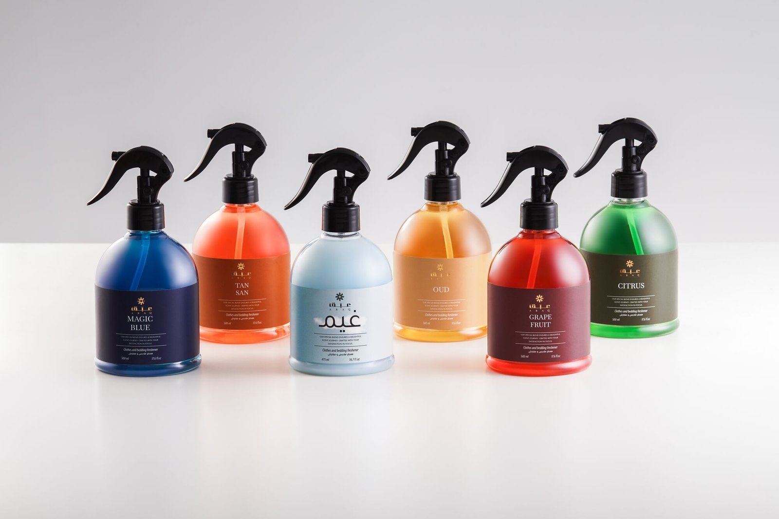 ABAQ air freshener product line – studio product photography